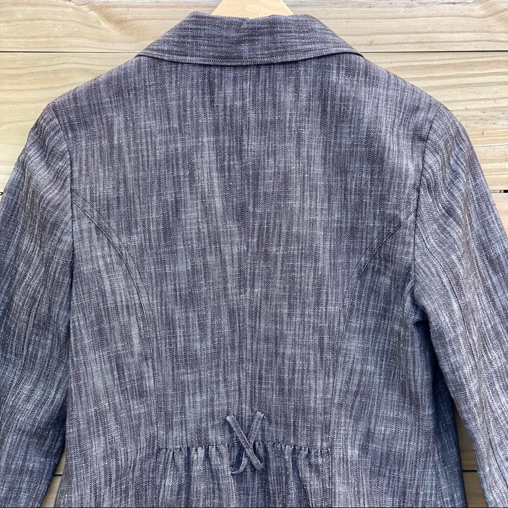 Agb Petite Cropped 2 Button Blazer Jacket 8p - image 7